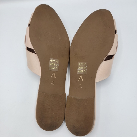 Anthropologie Cream Woven Mules - Picture 7 of 8